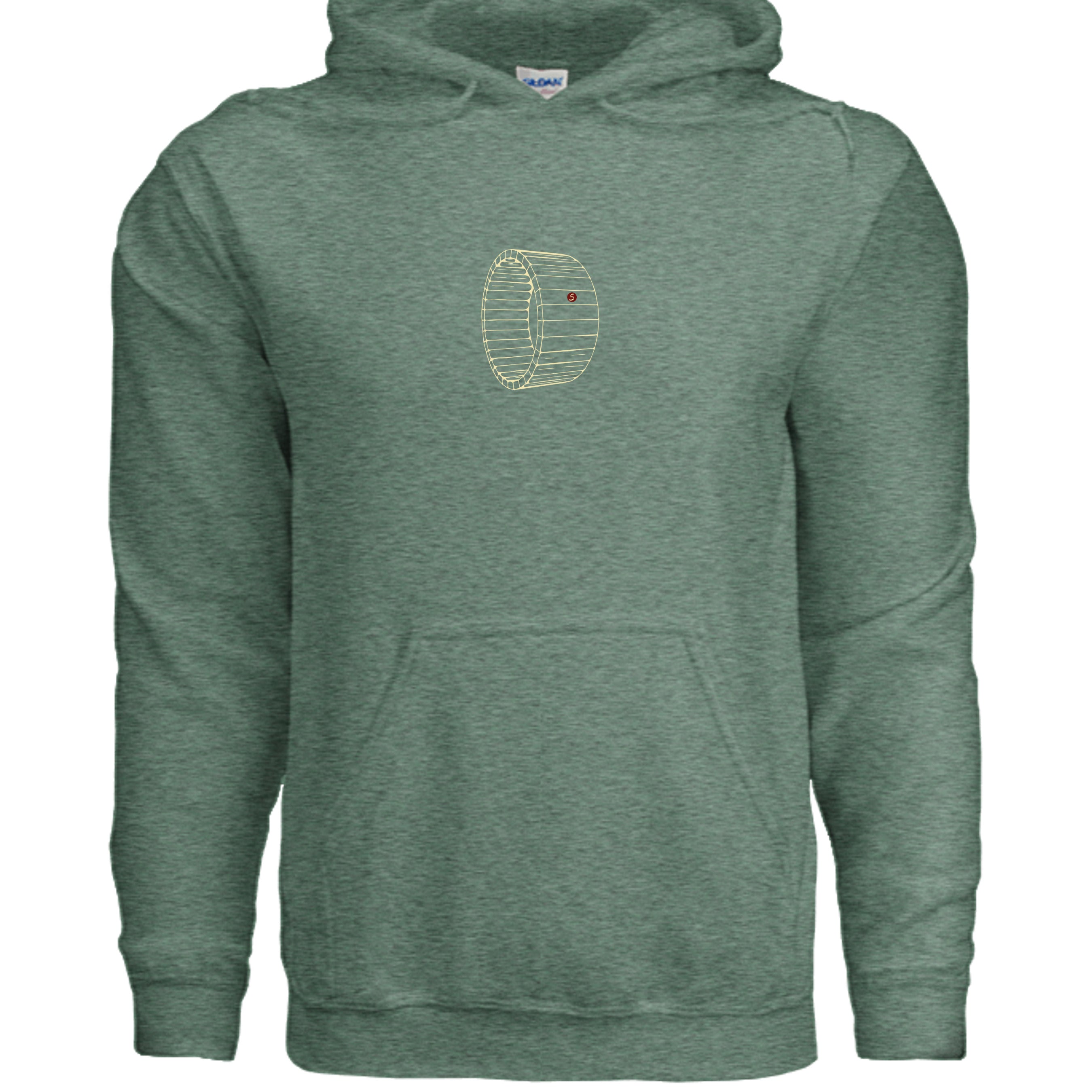 Heather Sport Dark Green - G185 - FRONT