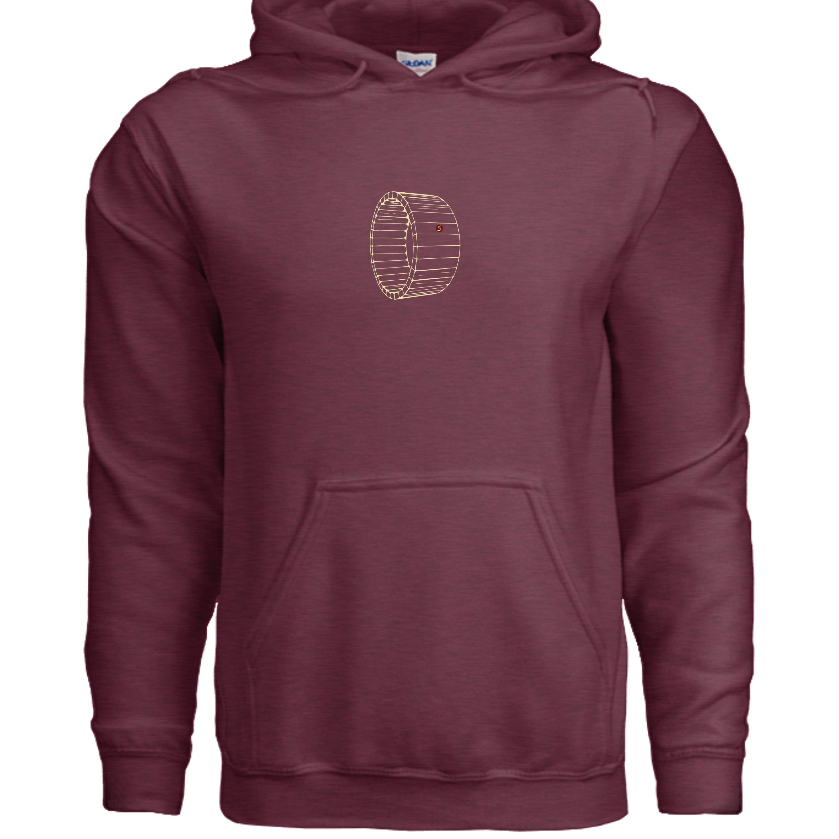 Heather Sport Dark Maroon - G185 - FRONT