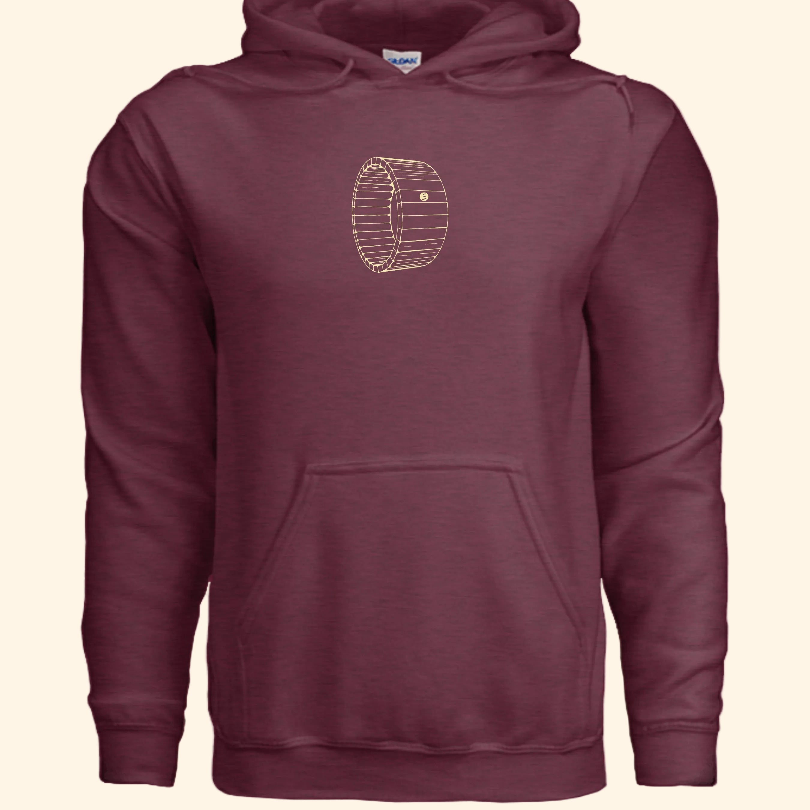 Heather Sport Dark Maroon - G185 - FRONT